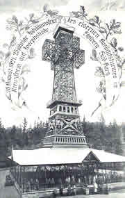 Ansichtskarte: 25-jähriges Bestehen des eisernen Kreuzes auf der Josefshöhe